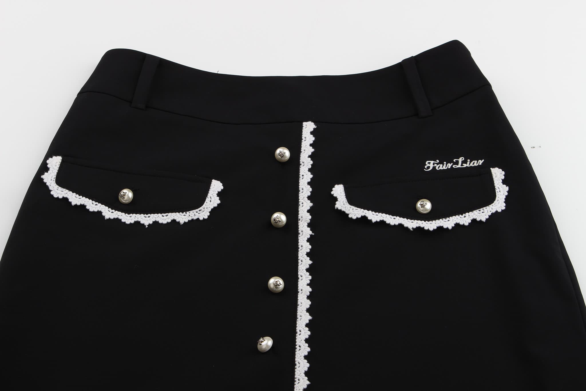 레이스 포켓 하이웨이스트 H 스커트