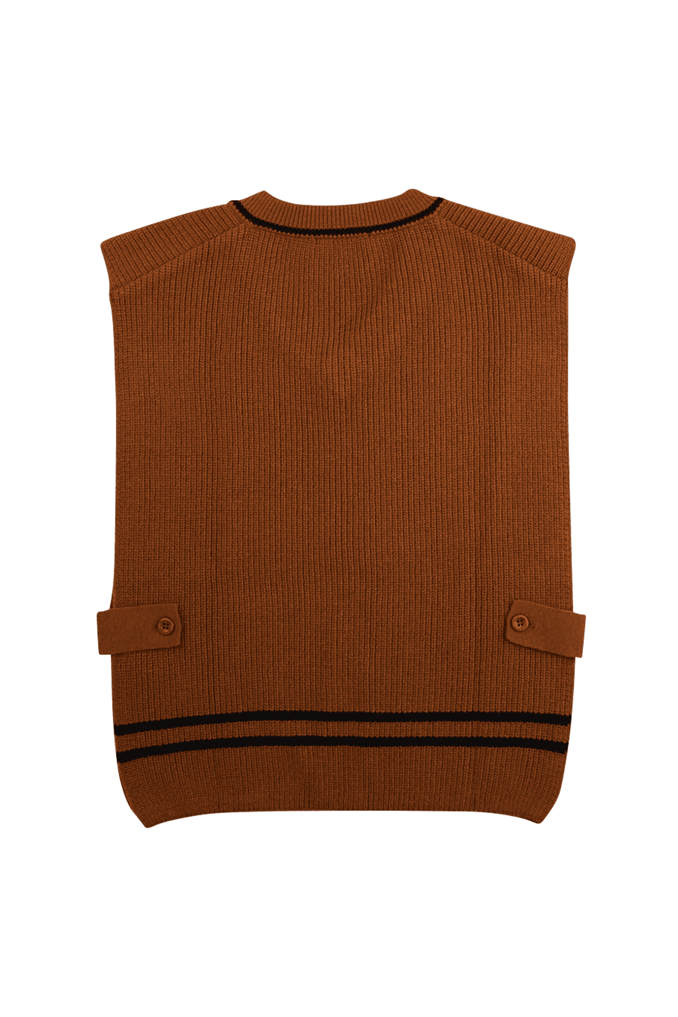 가을 사이드 버튼 브이넥 니트 베스트