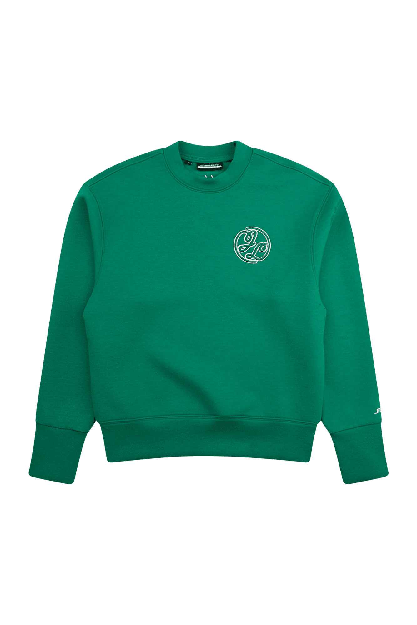 라운드 넥 레터링 로고 긴팔 티셔츠