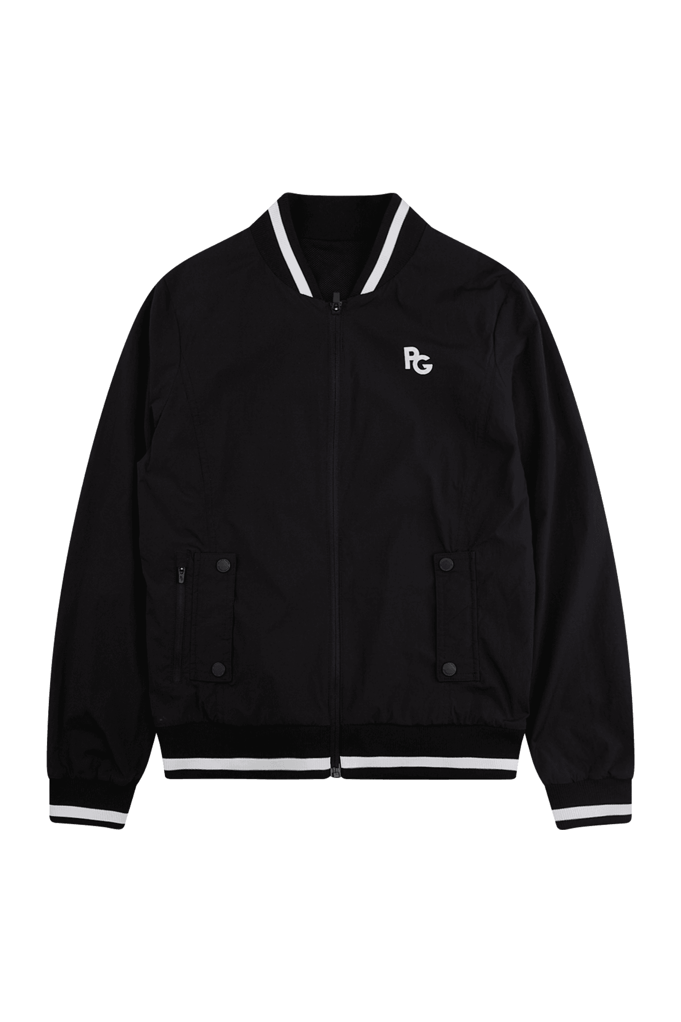 여성 스마일 레터링 블루종