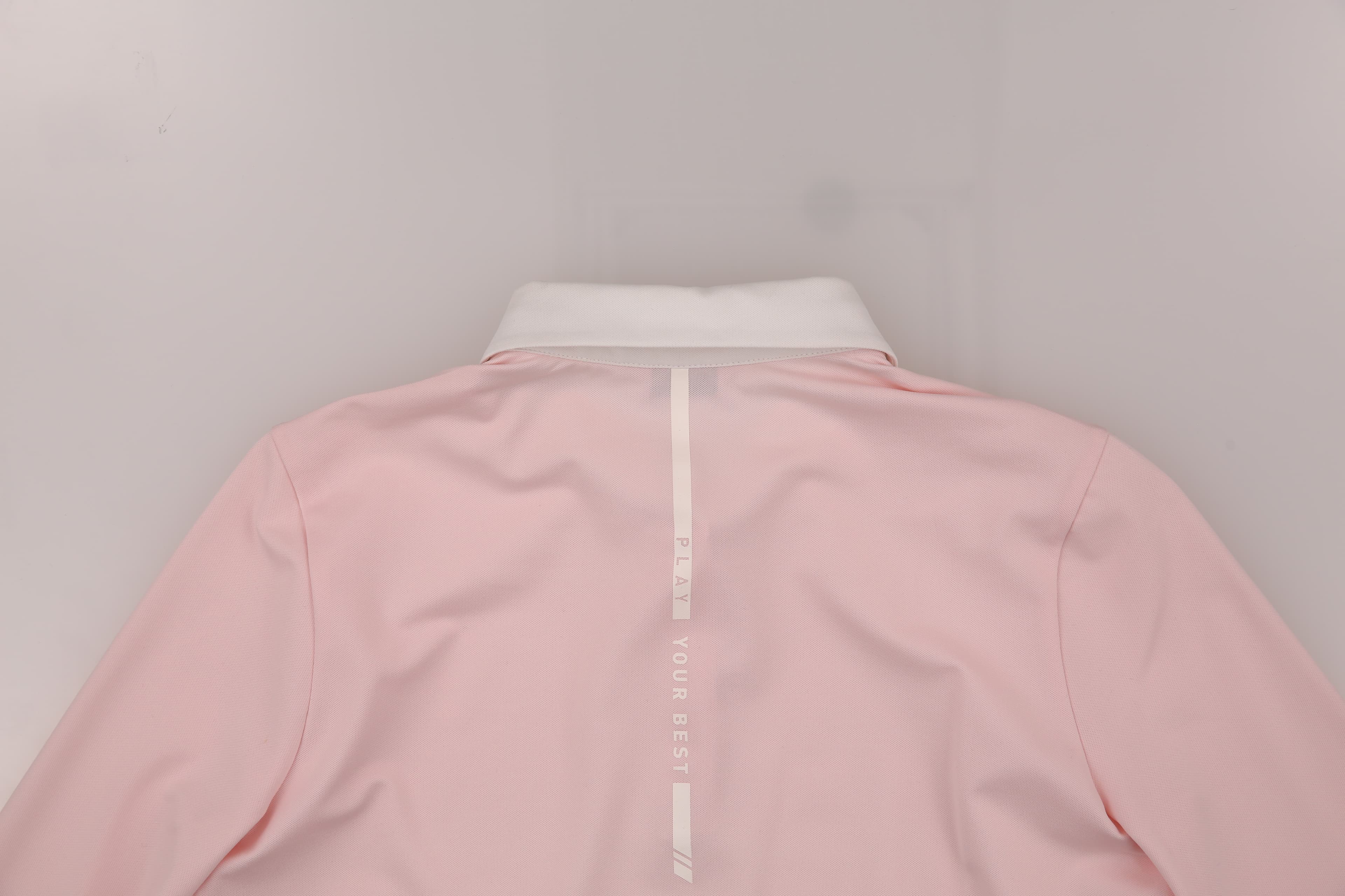 카라 배색 긴팔 티셔츠