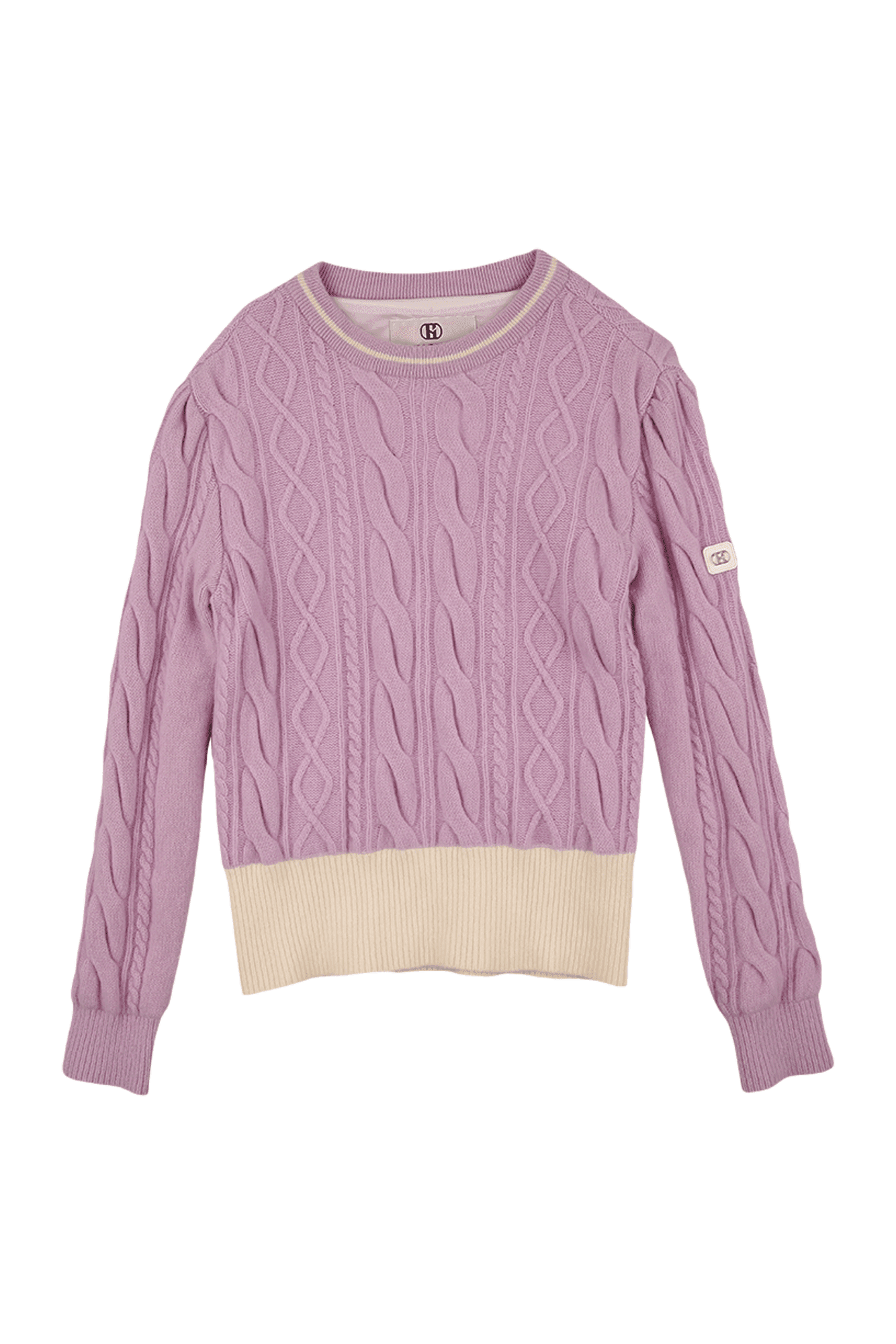 케이블 방풍 스웨터