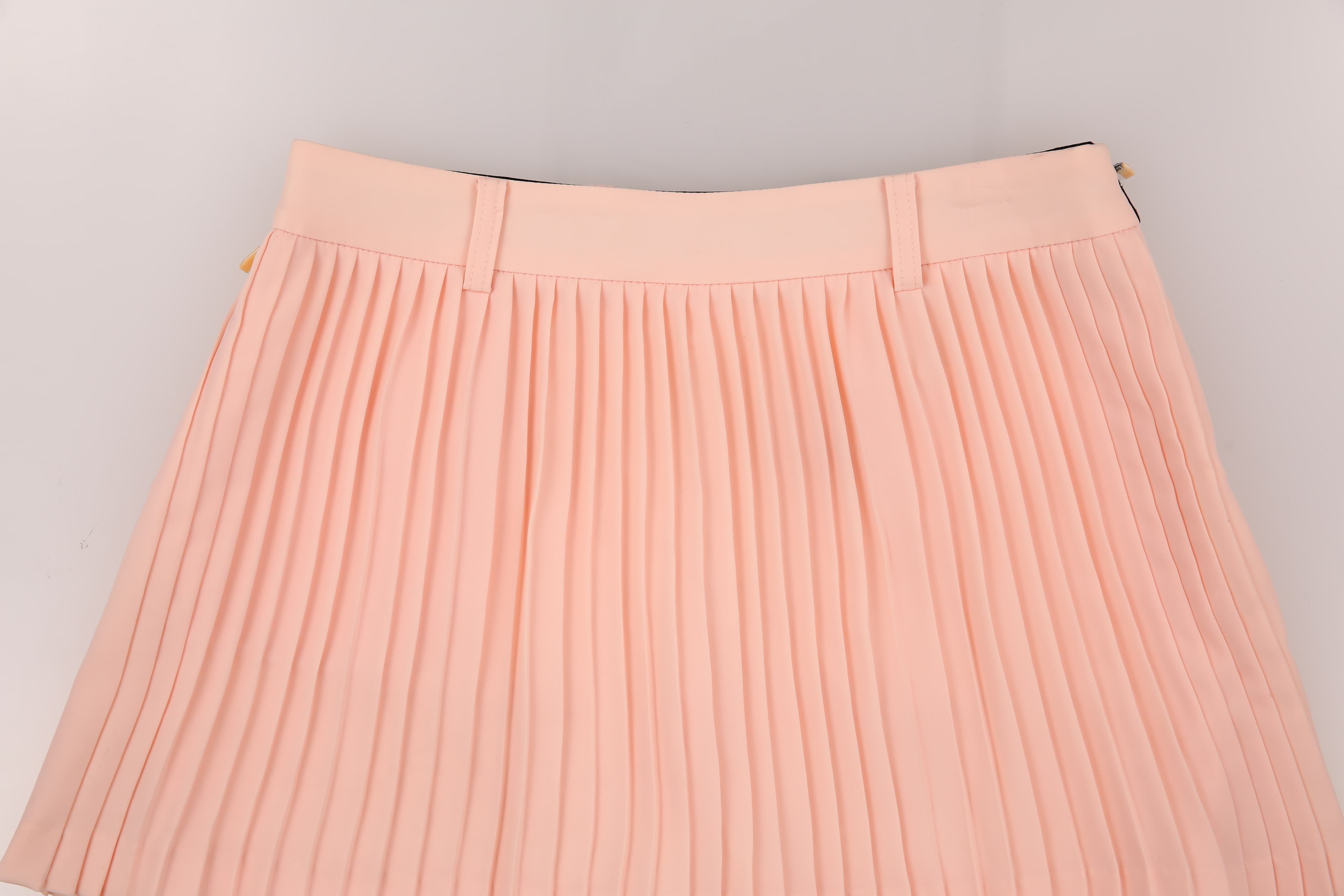 백 포켓 플리츠 스커트