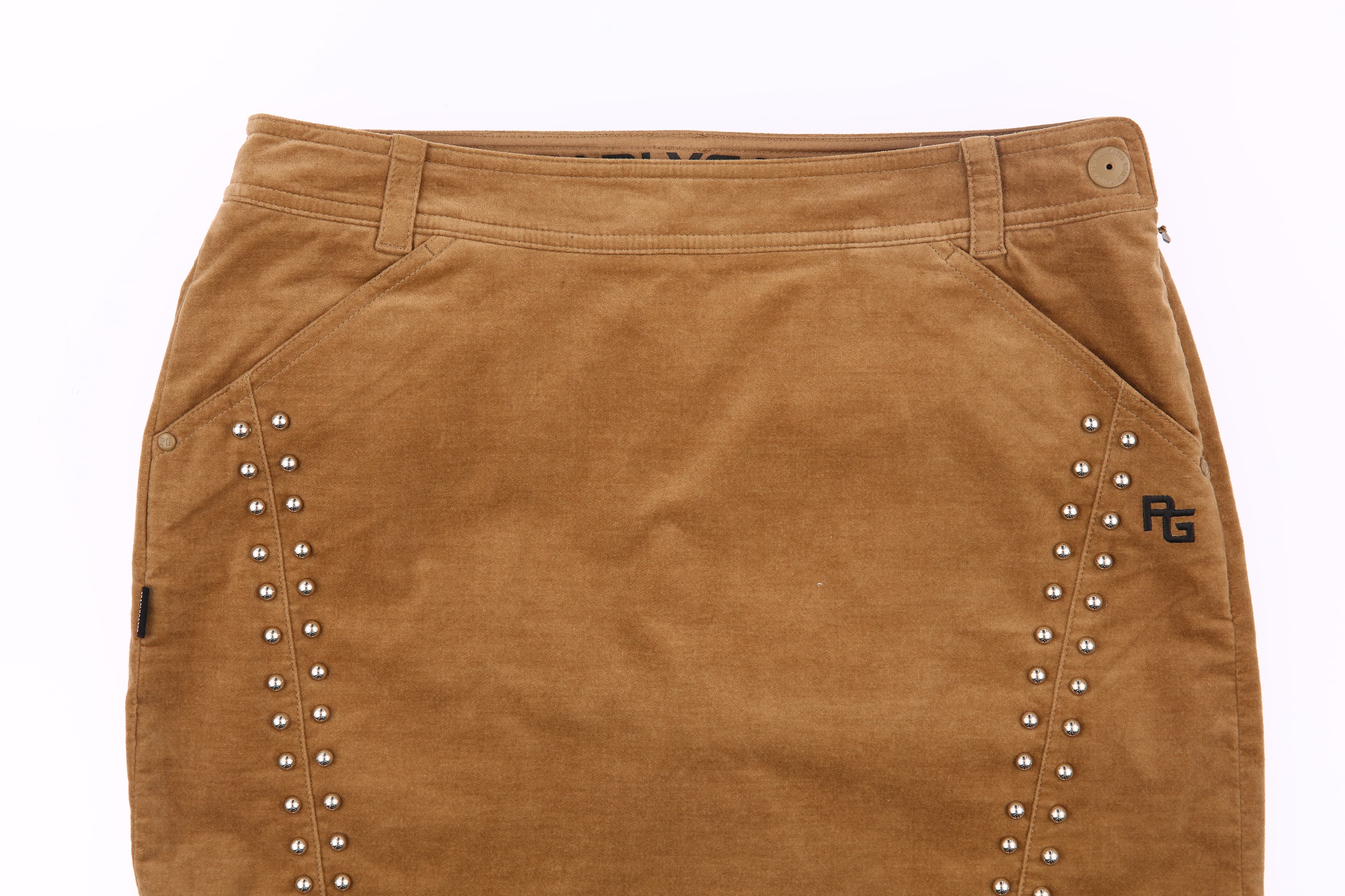 스터드 H라인 스커트