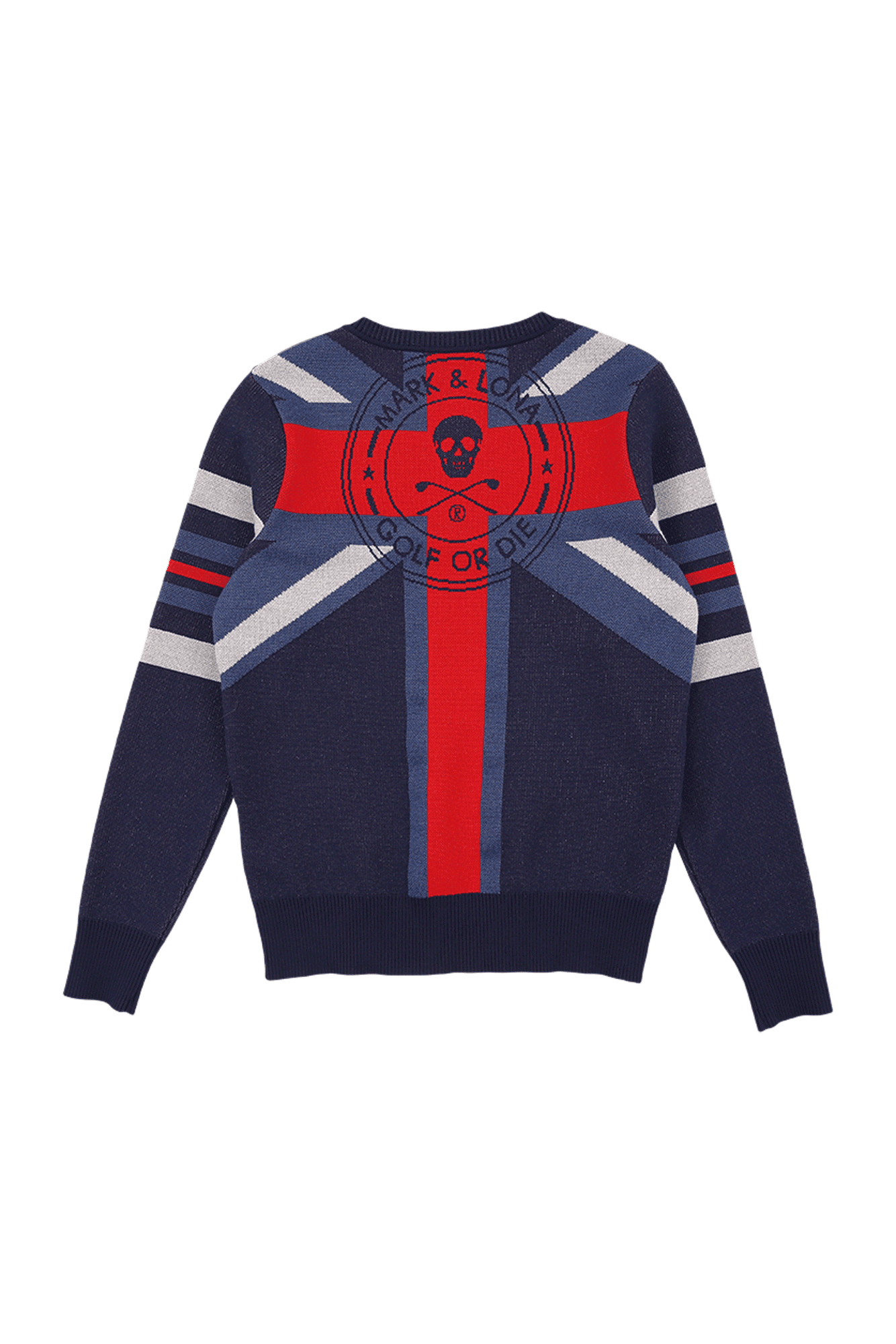 펄 배색 브이넥 니트