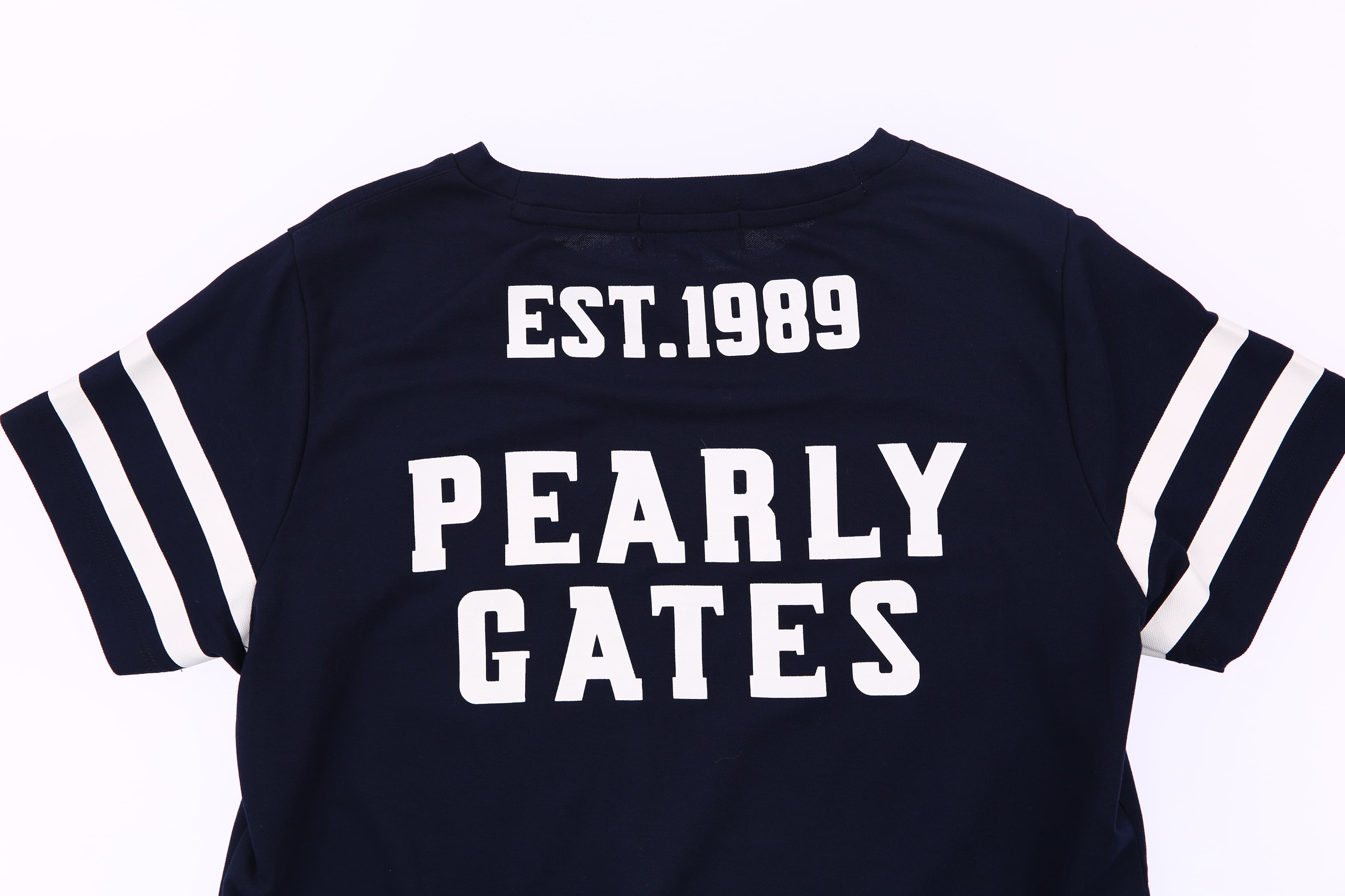 스마일 레터링 골프 티셔츠