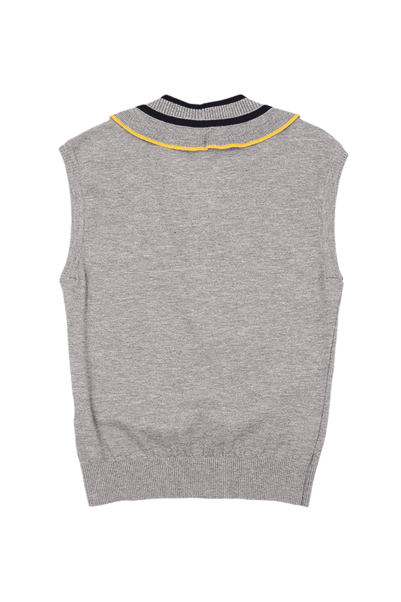 여성 로고 와펜 브이넥 니트