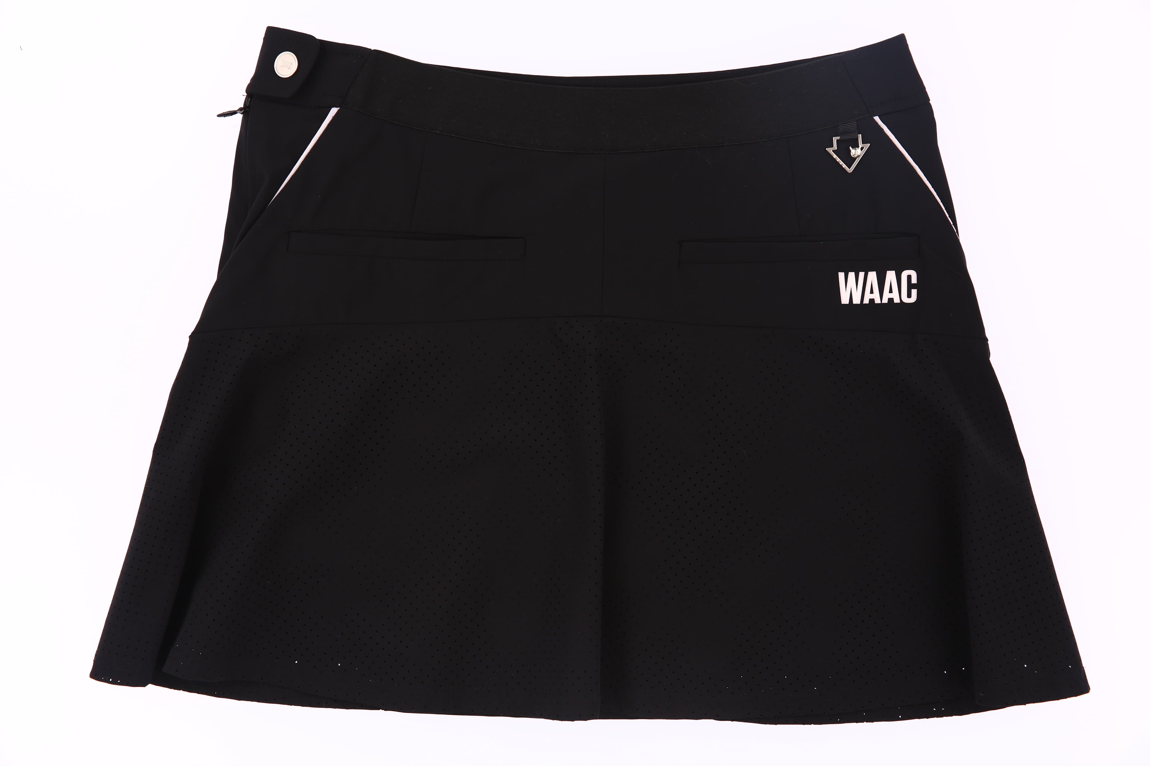 타공 배색 플레어 스커트