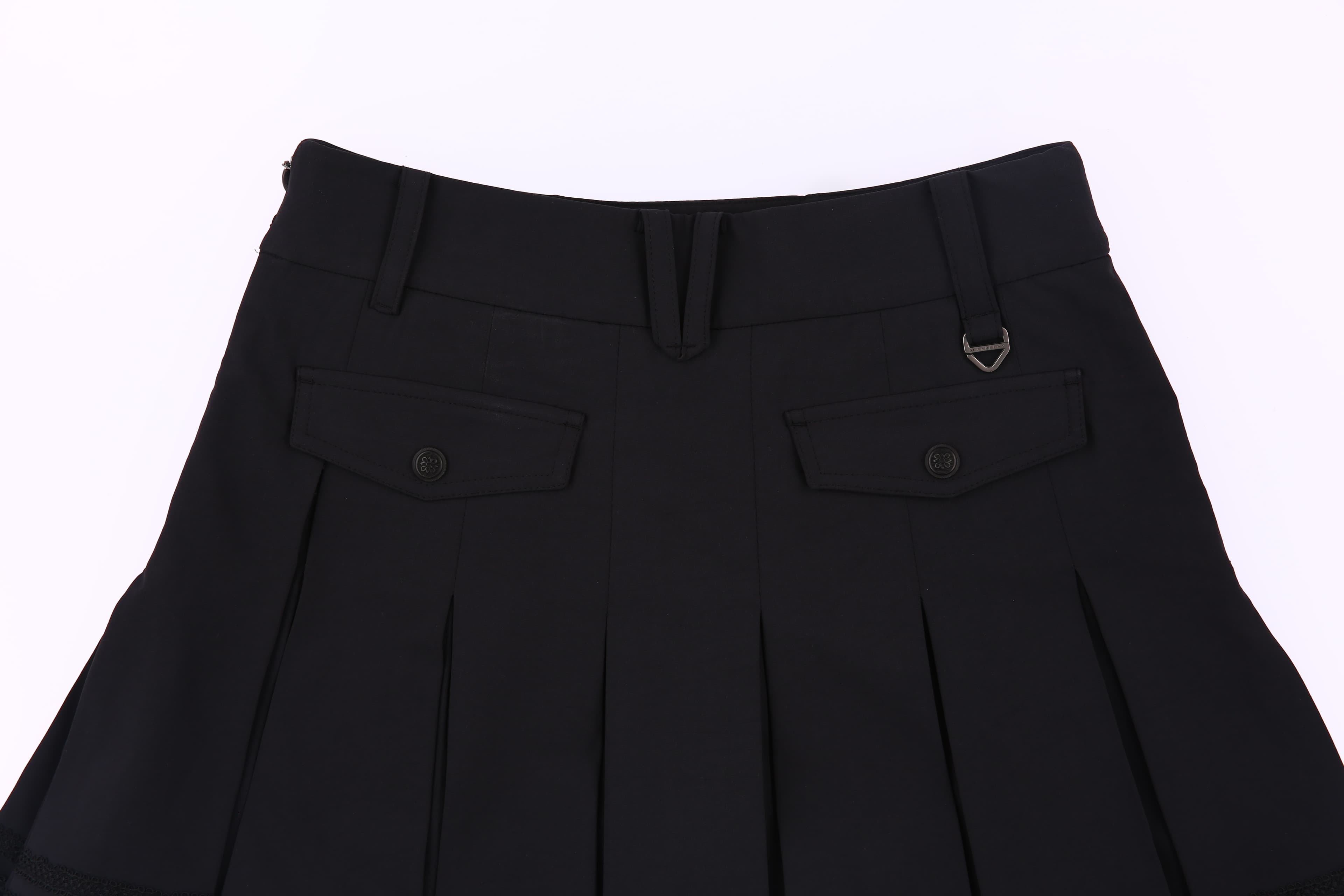 레이스 라인 플리츠 큐롯 스커트