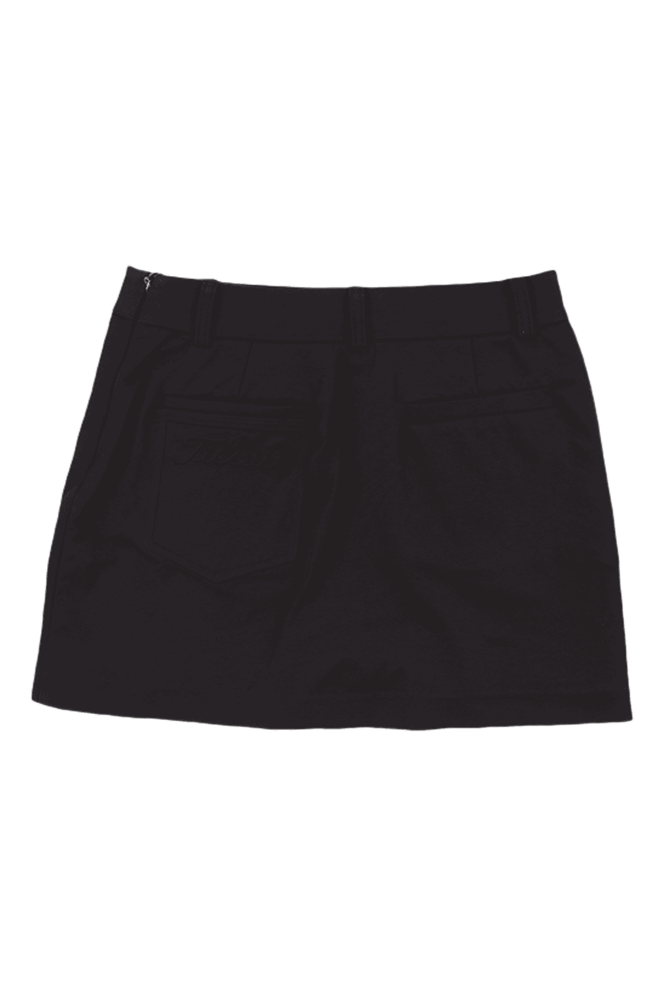 슬릿 시보리 로고 스커트