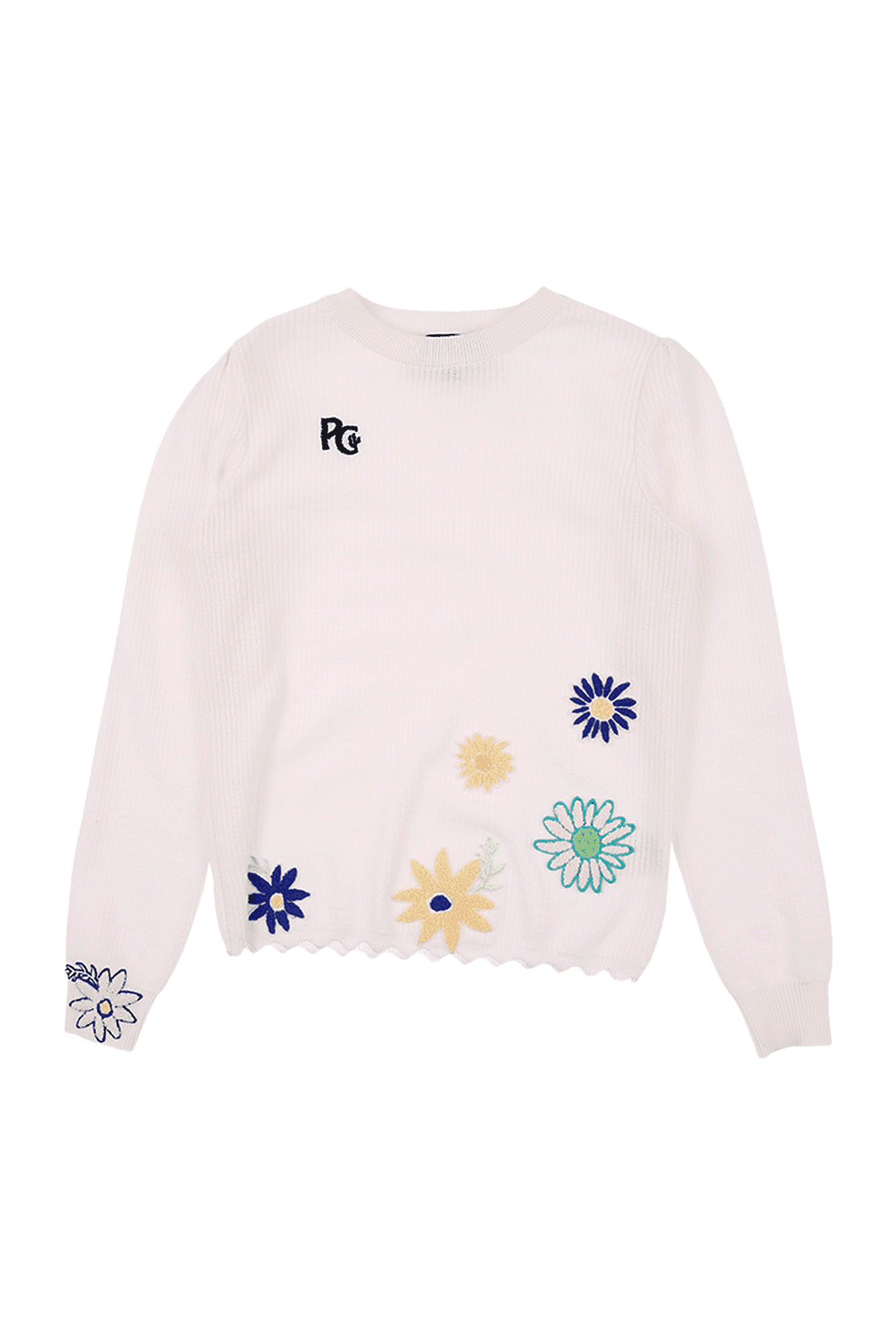 플라워 패치 니트