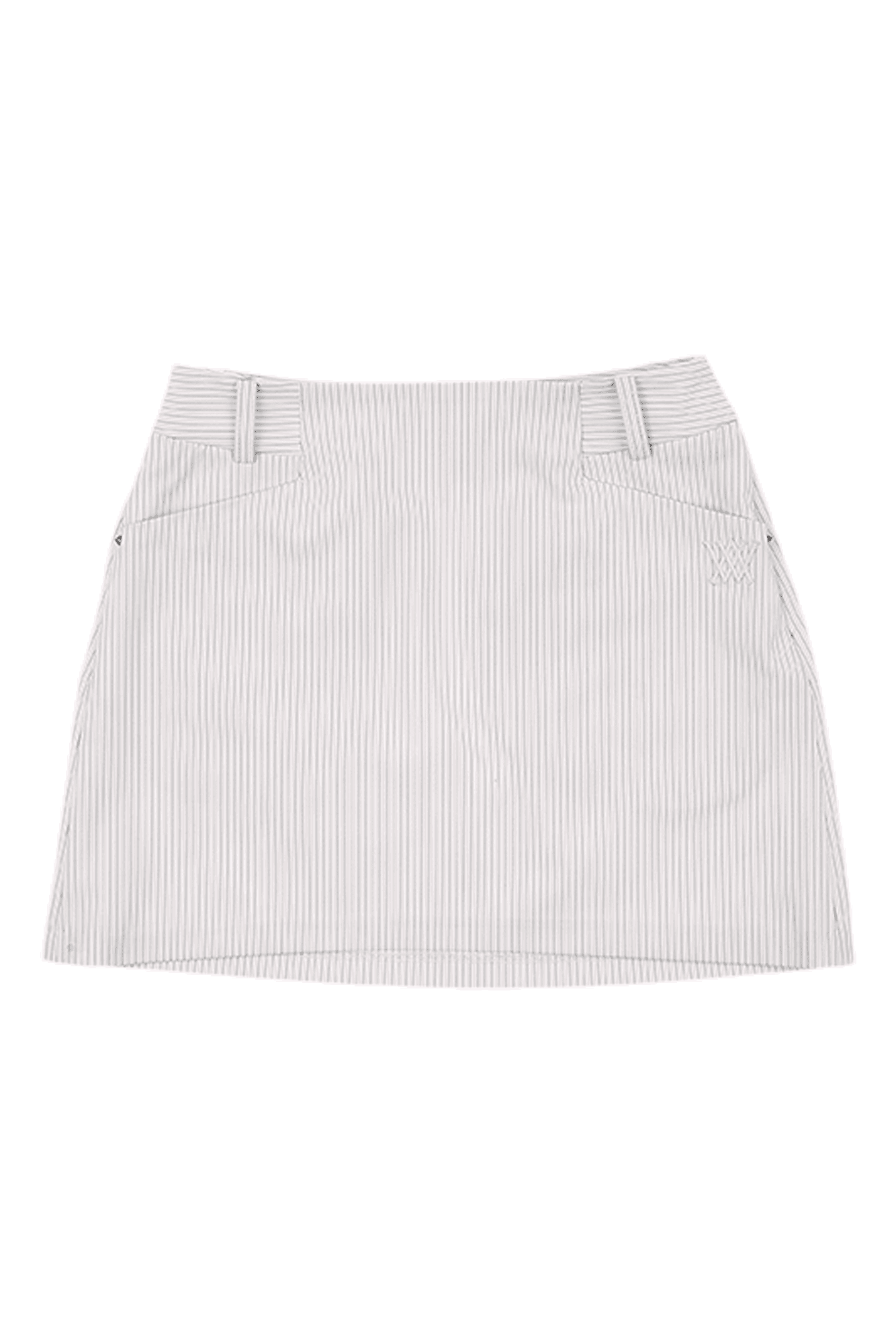 우븐 스트라이프 스커트