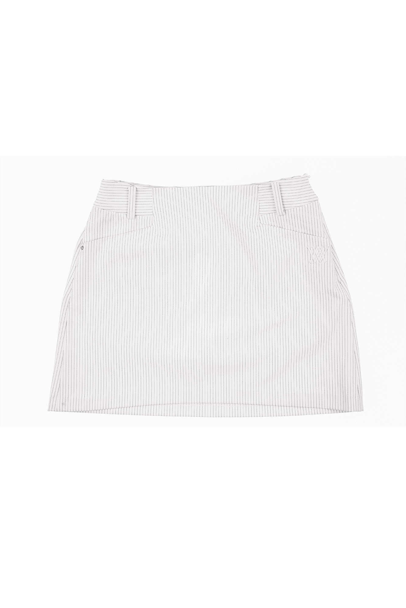 우븐 스트라이프 스커트