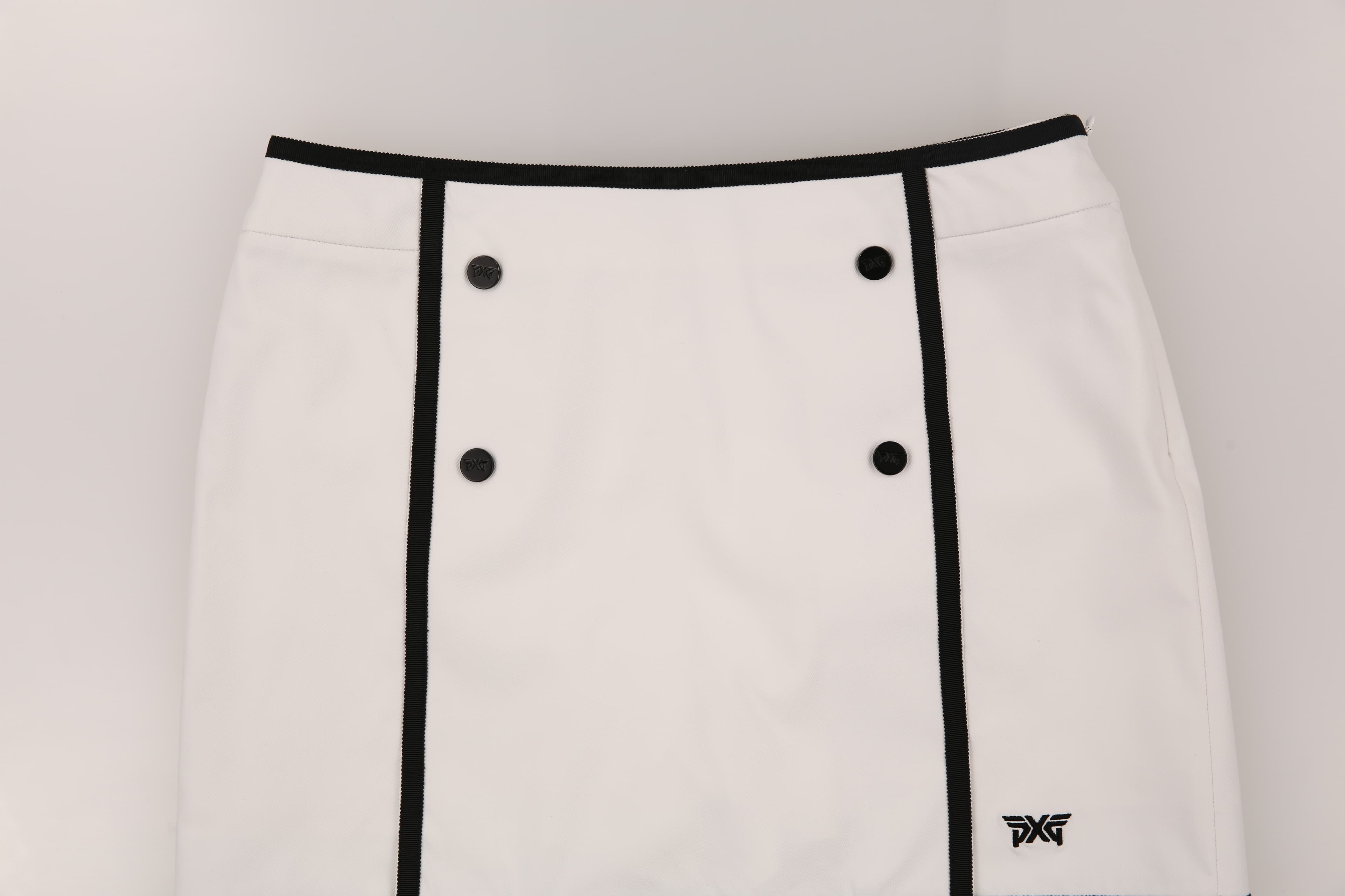 배색 라인테잎 H스커트