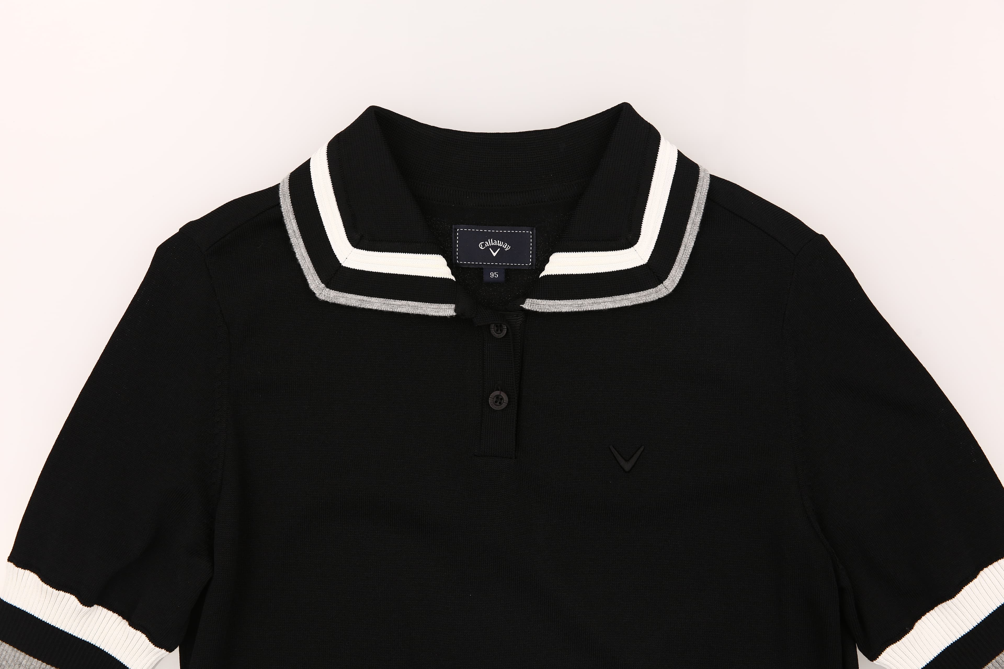 트리플 트랙 니트 반팔