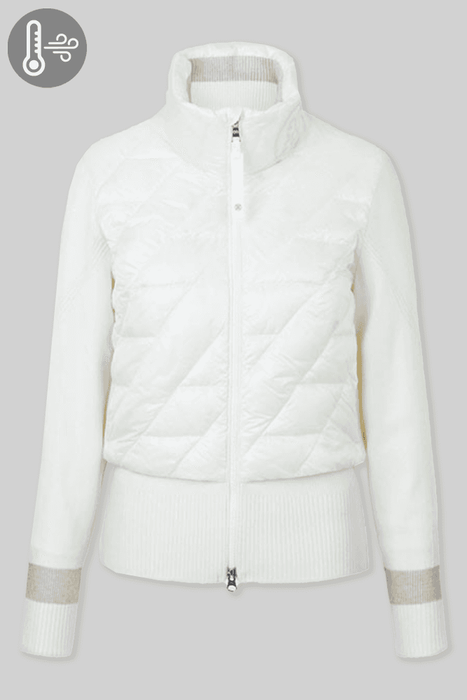 다운 스웨터 재킷 아이보리
