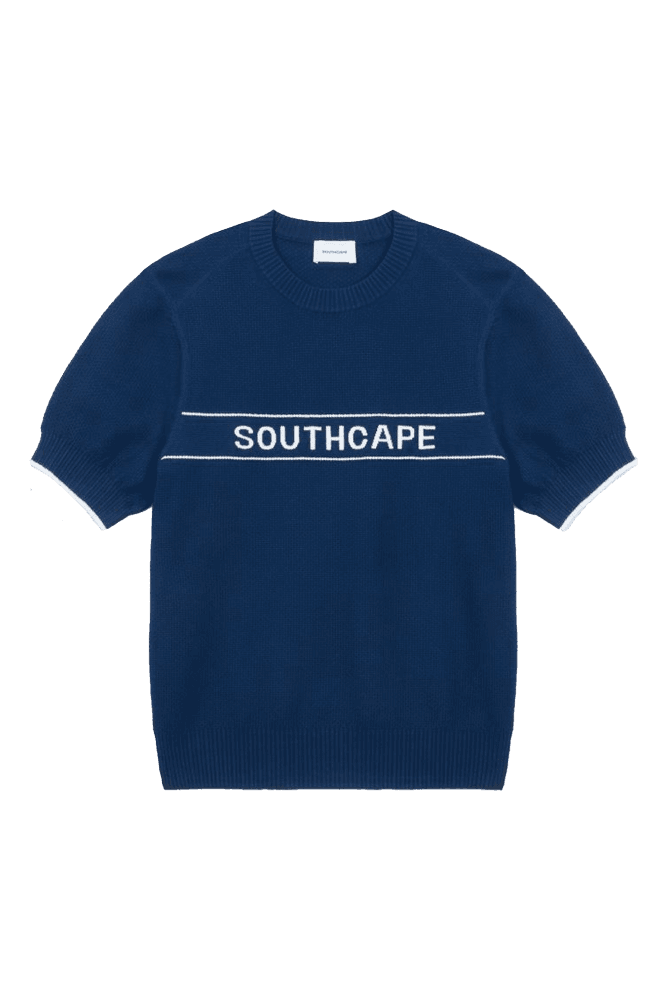 여성 사우스케이프 반팔 니트