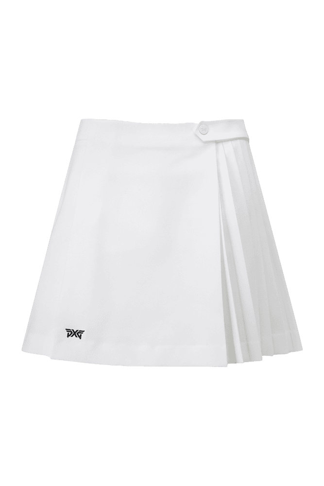 하프 플리츠 스커트