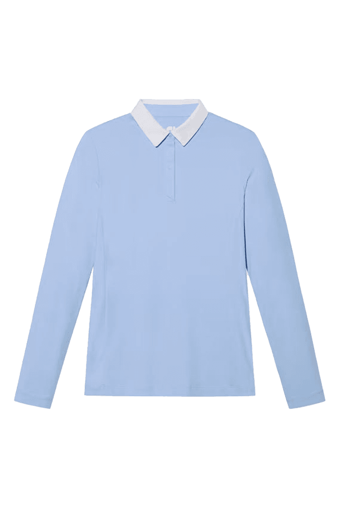 로고 카라 긴팔 폴로티