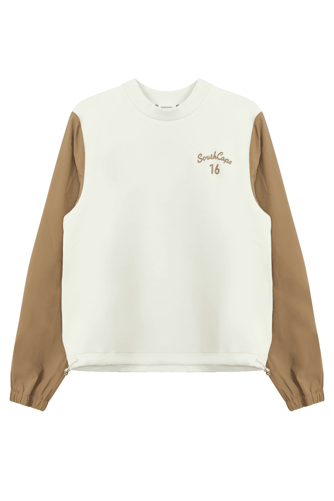 앞뒤 배색 라운드 티셔츠