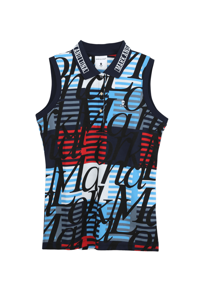 MARK AND LONA 레터링 슬리브리스