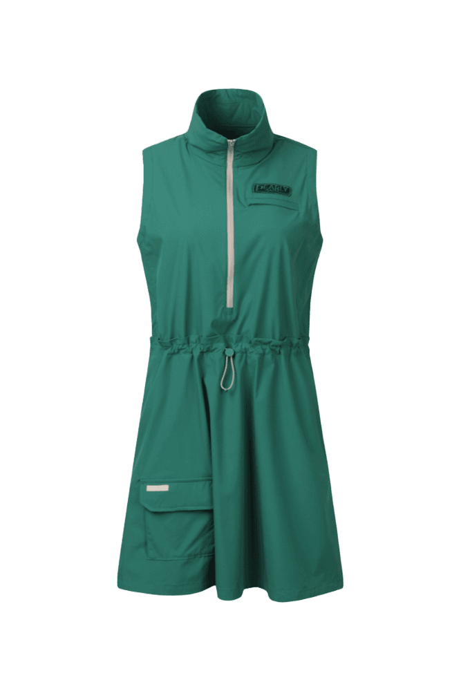 카고 포켓 슬리브리스 원피스_그린(S)