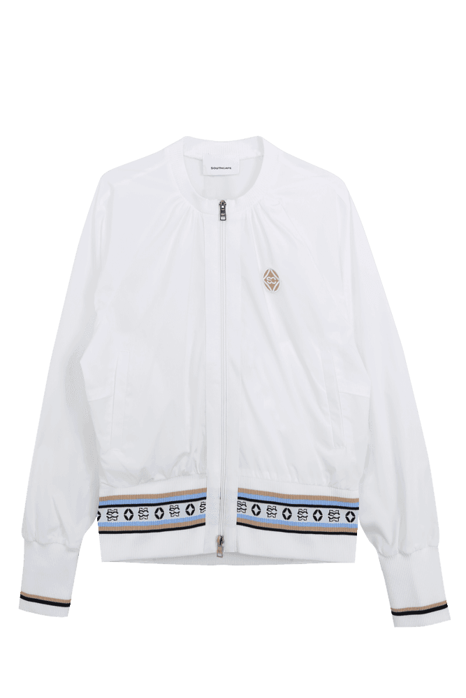 모노그램 스트라이프 우븐 점퍼