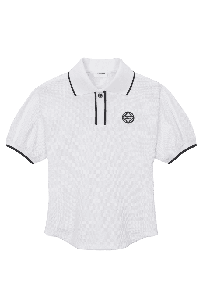 23 절개 볼륨 칼라 티셔츠