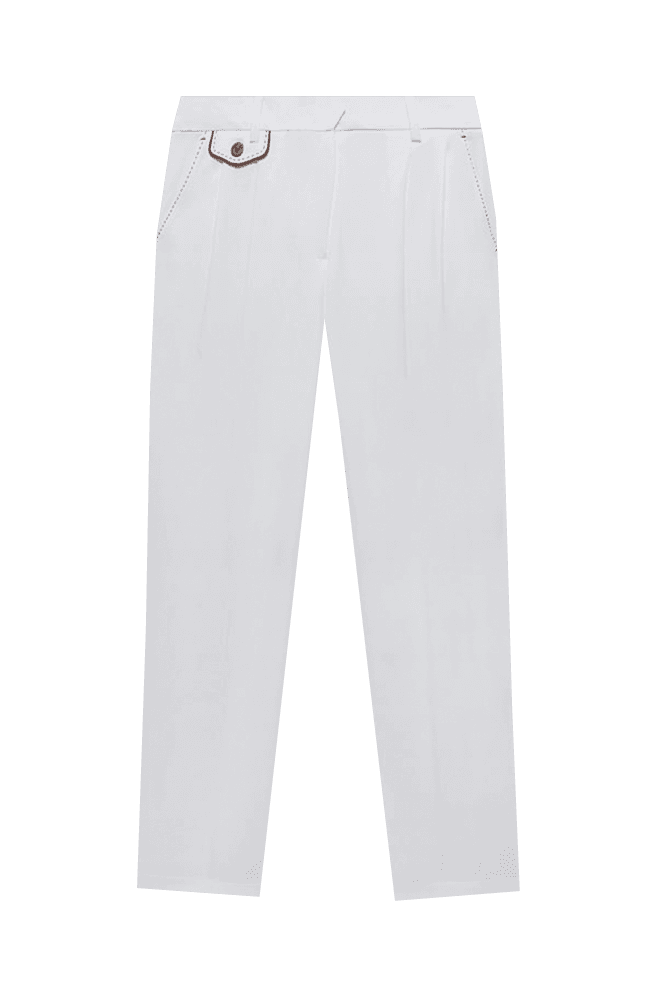 투턱 포인트 롤업 팬츠