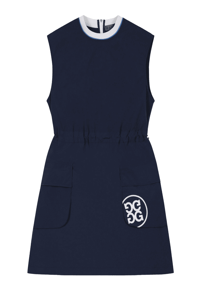 포켓 슬리브리스 원피스