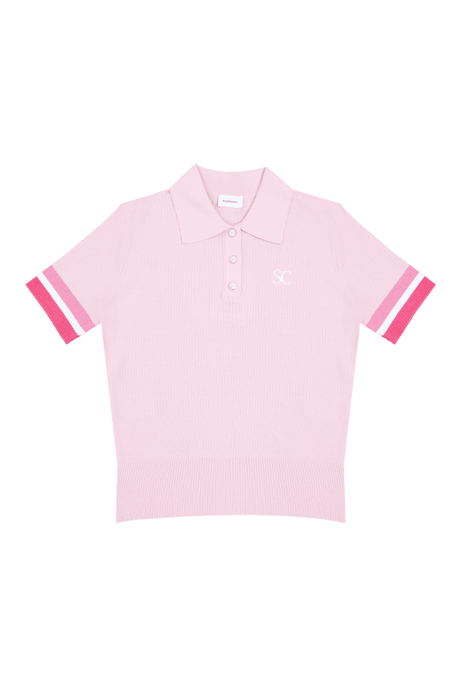 로고 배색 폴로 티셔츠