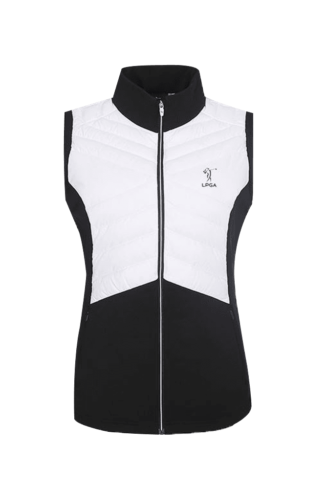 LPGA 여성 배색 져지 하이브리드 다운 베스트(95)