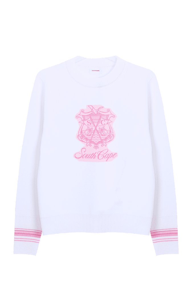 SC 아트웍 와펜 라운드 니트 풀오버