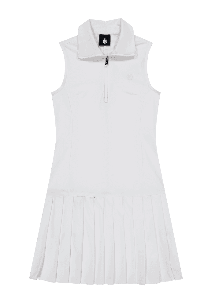 저지 플리츠 원피스