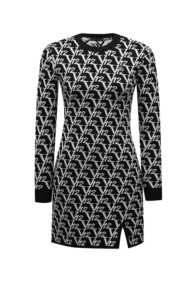 모노그램 자카드 롱 원피스 (S)