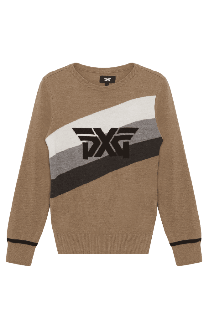 빅로고 라운드 스웨터