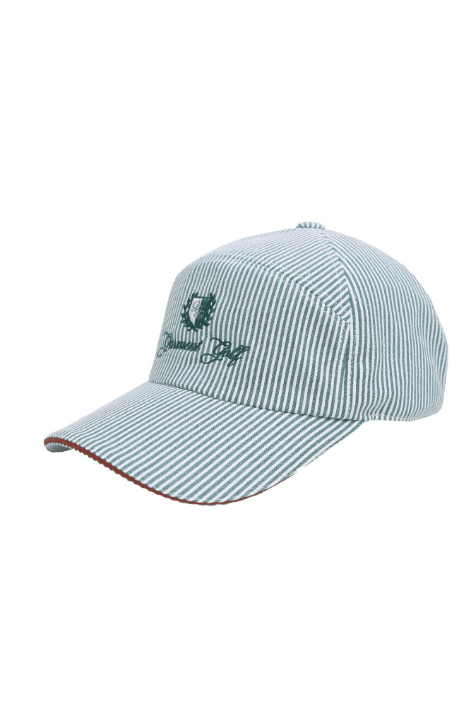 브리티쉬 앰블럼 시어서커 캡