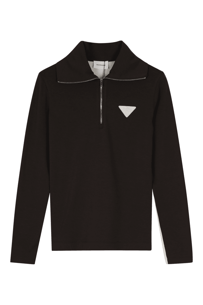 배색 칼라 티셔츠