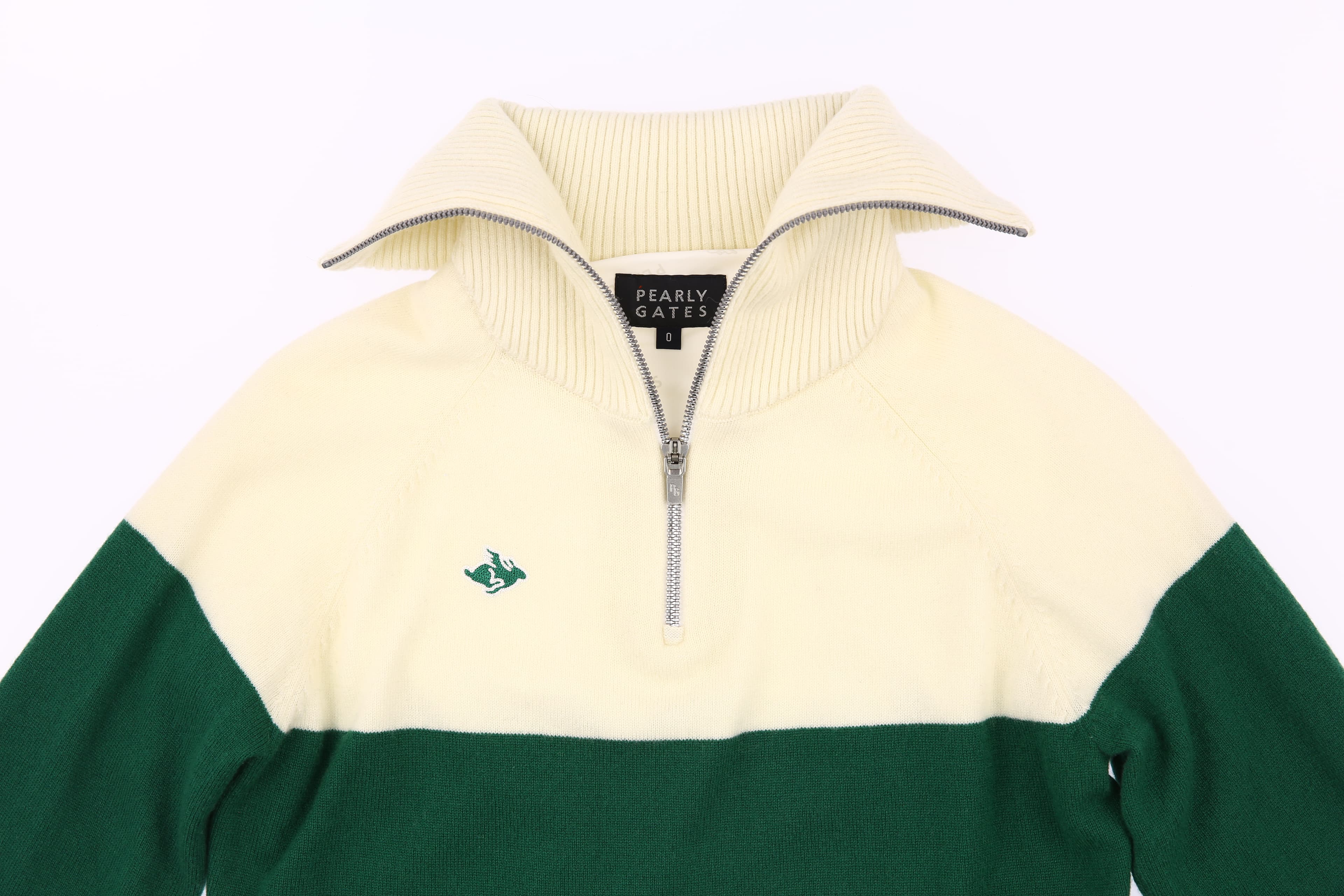 컬러 블록 하프 집업 방풍 스웨터