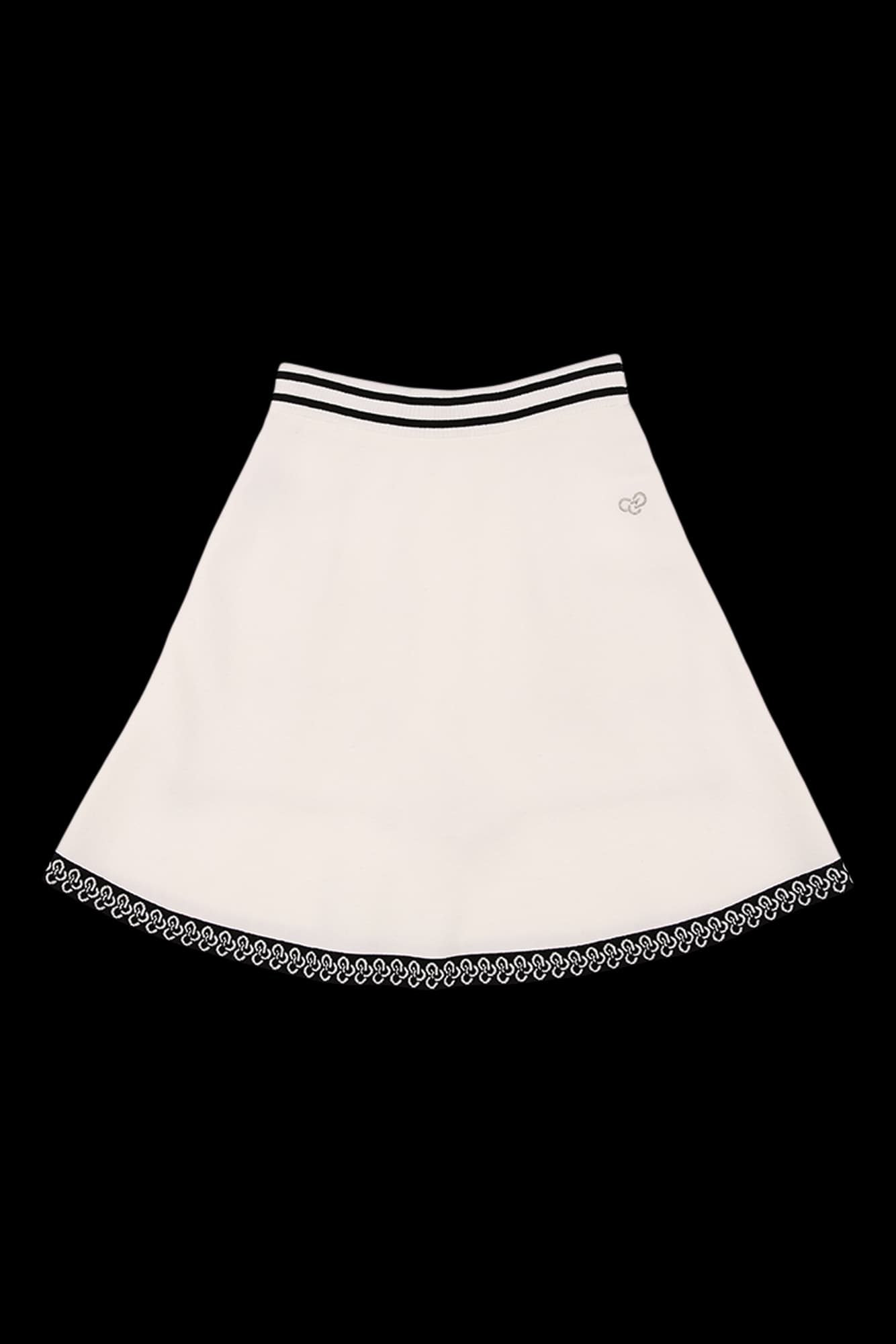 라인 포인트 니트 스커트