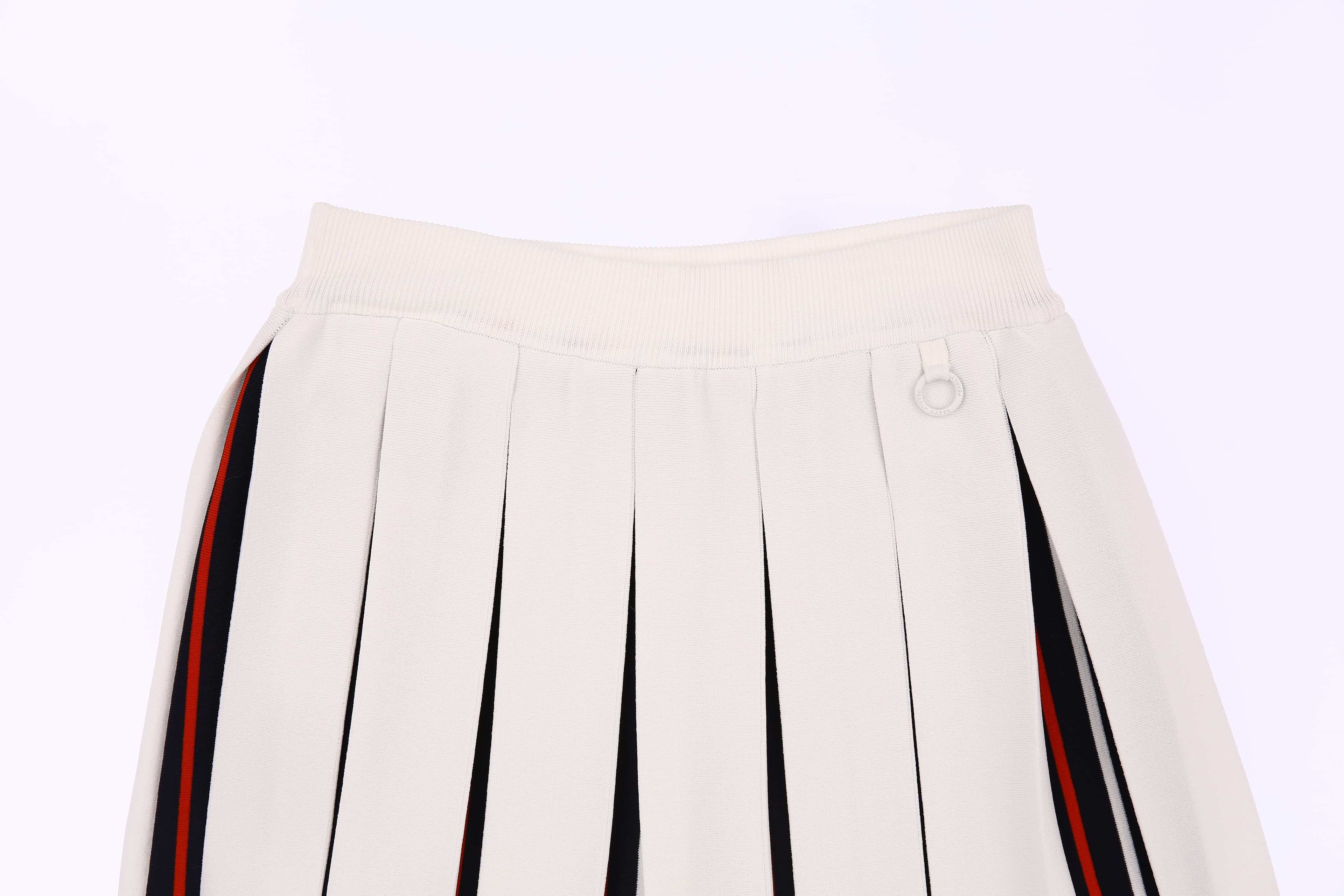 화이트 라인 큐롯 니트 스커트