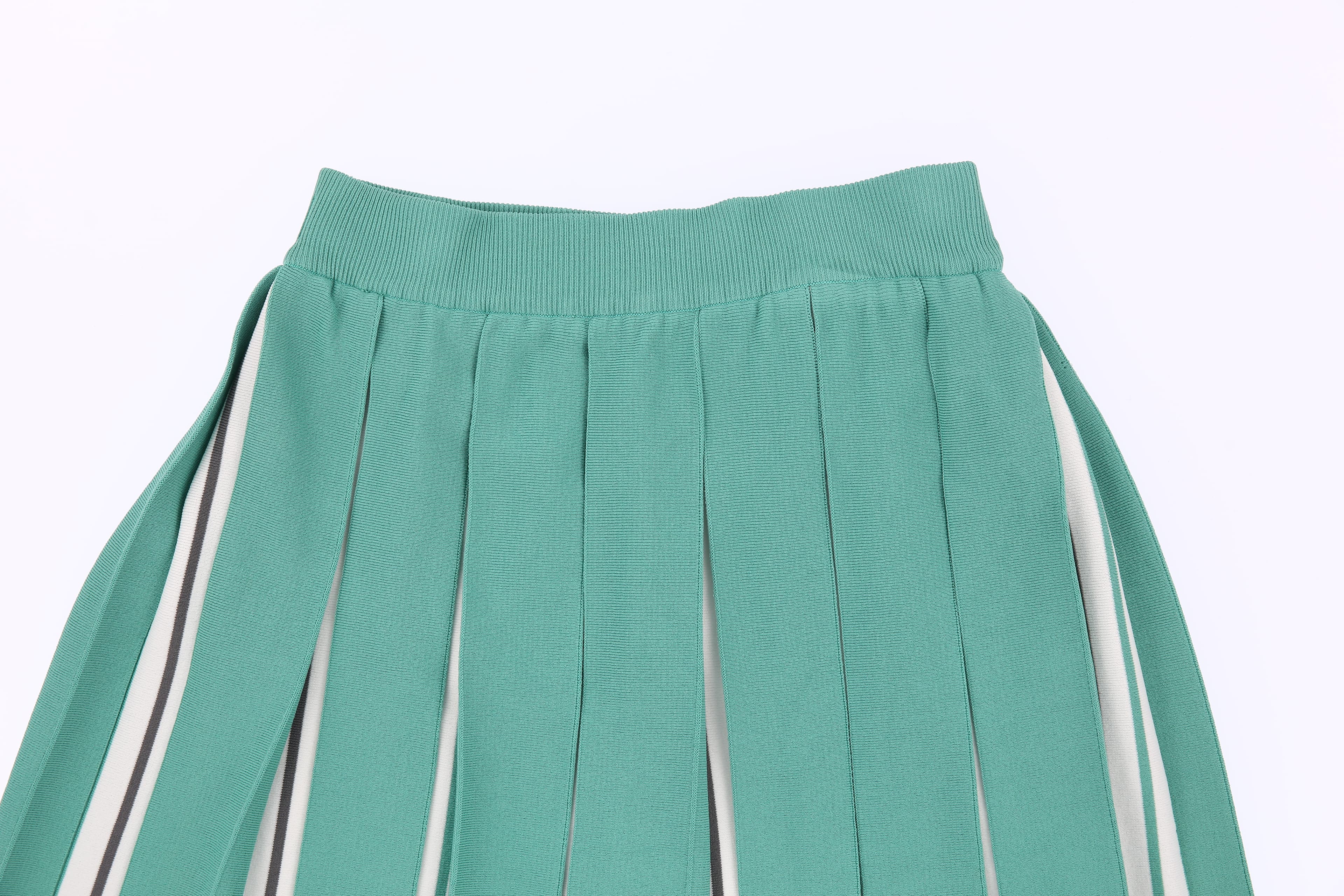 민트 라인 큐롯 니트 스커트
