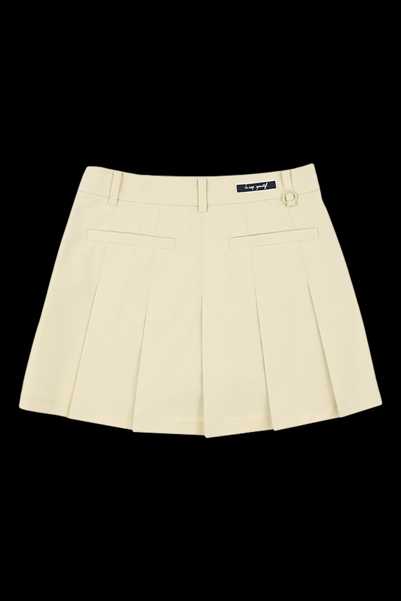 와이드 랩 플리츠 스커트