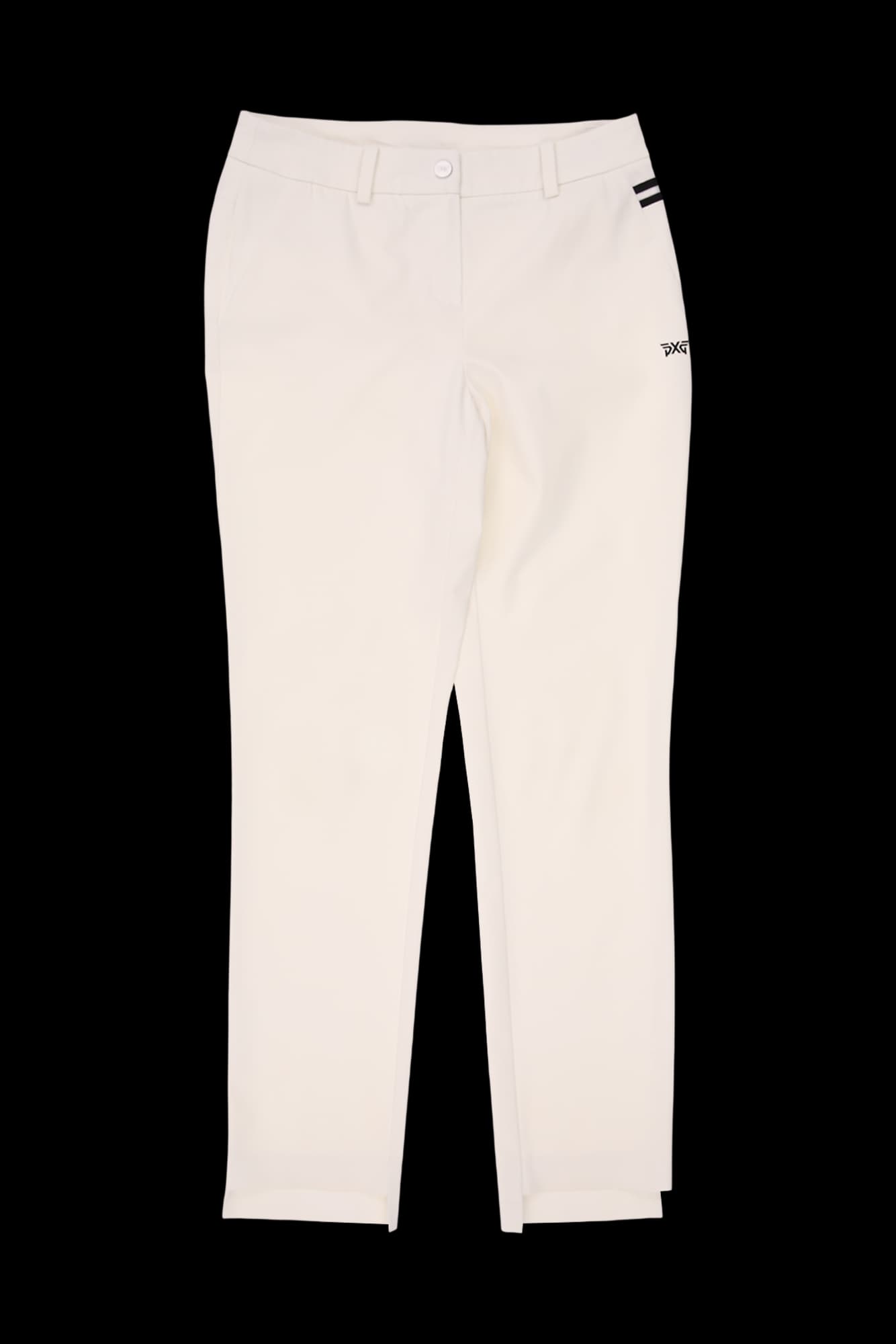 사선 배색 포인트 지퍼팬츠