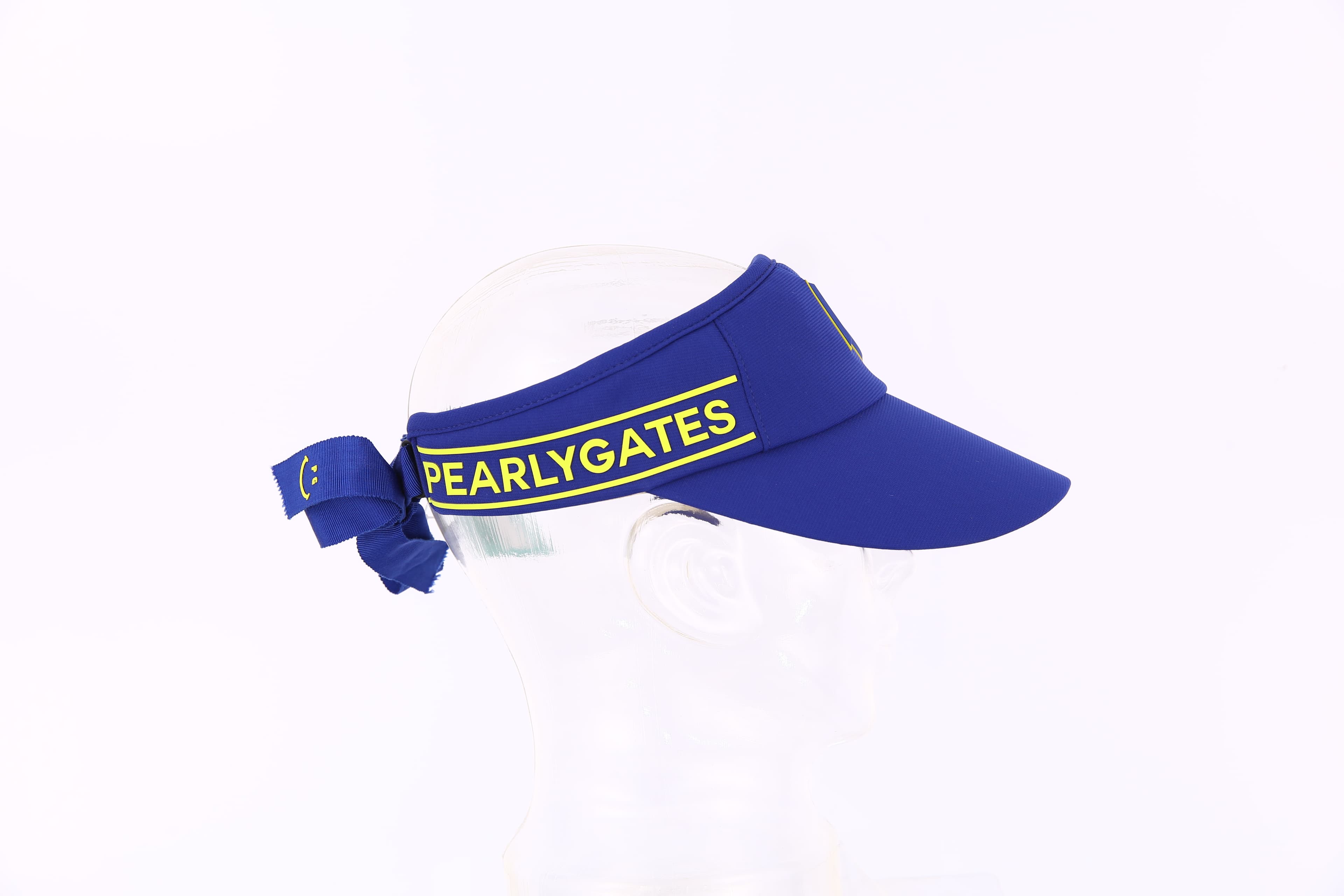 엠보 로고 스마일 리본 포인트 썬바이저