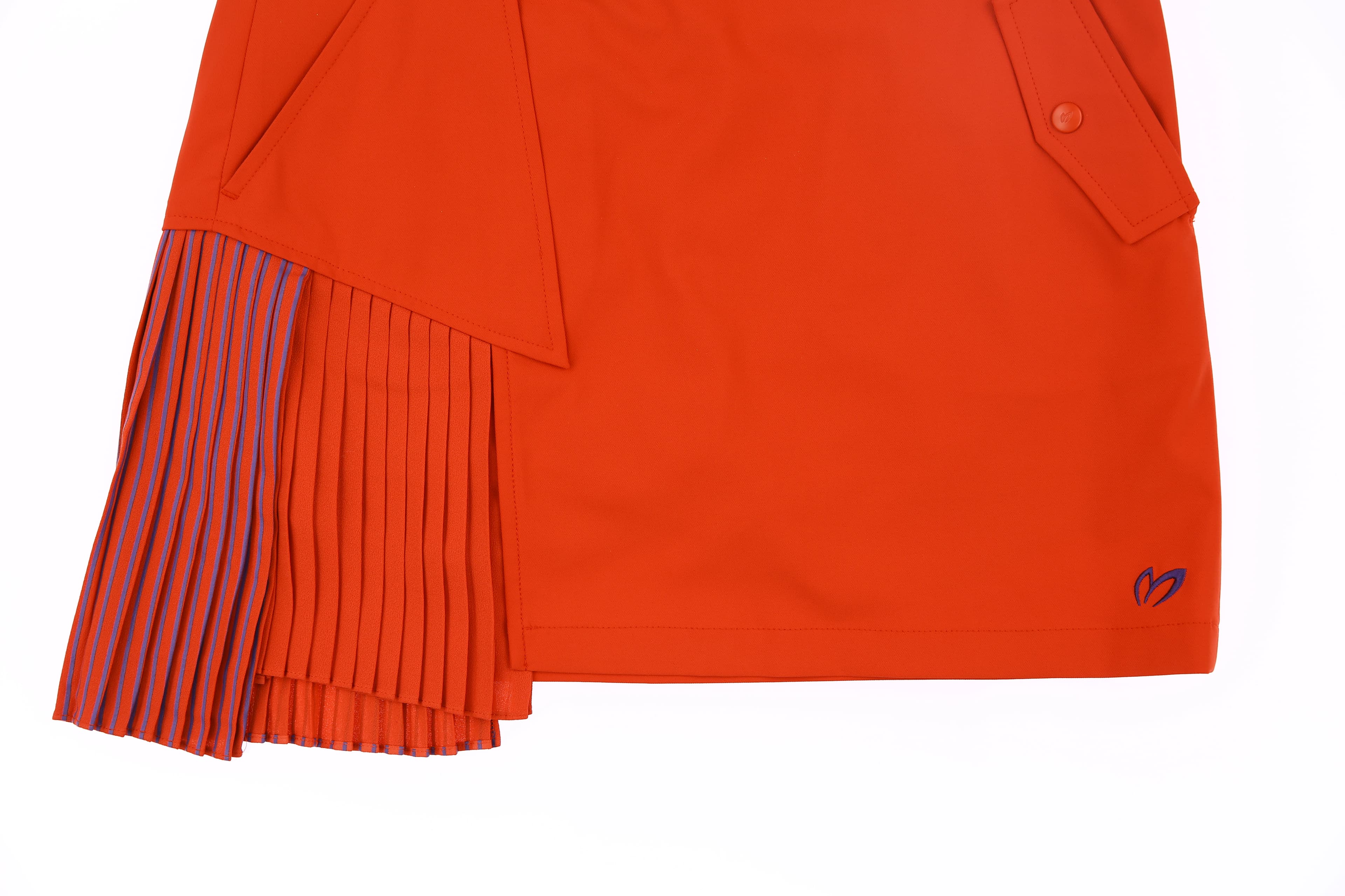 믹스 플리츠 큐롯 스커트