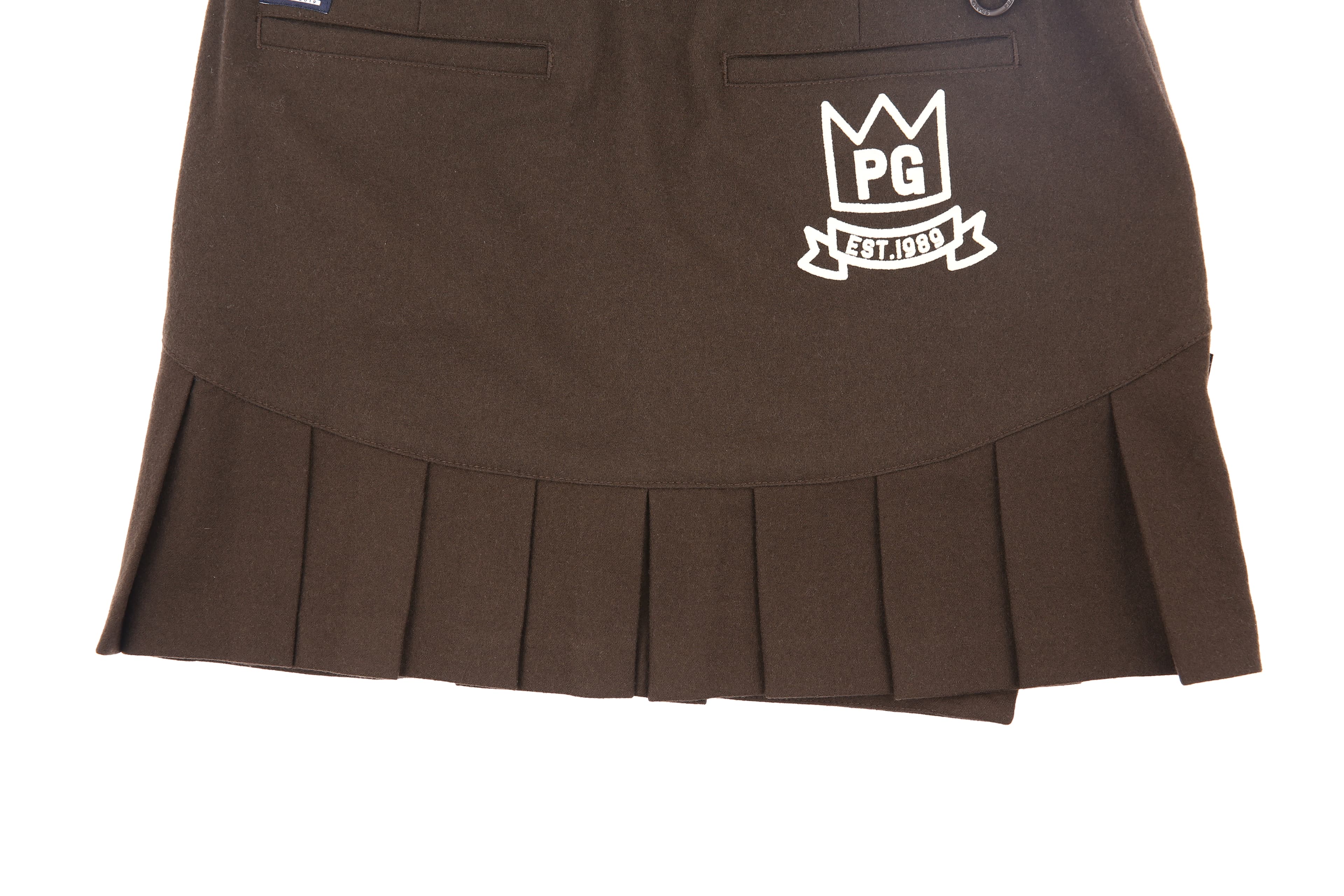 사선라인 큐롯 스커트