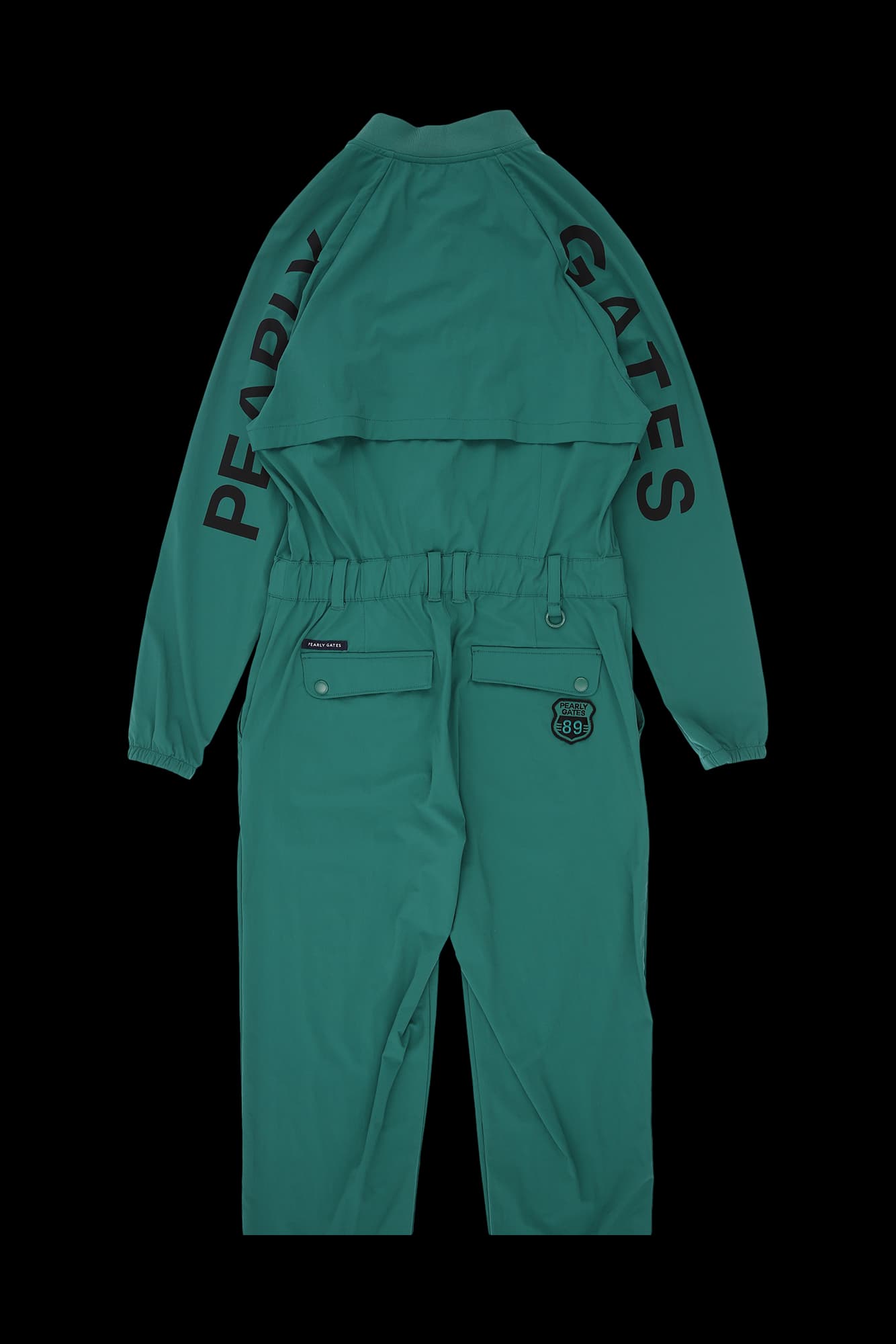 프리팅 밴딩넥 점프수트