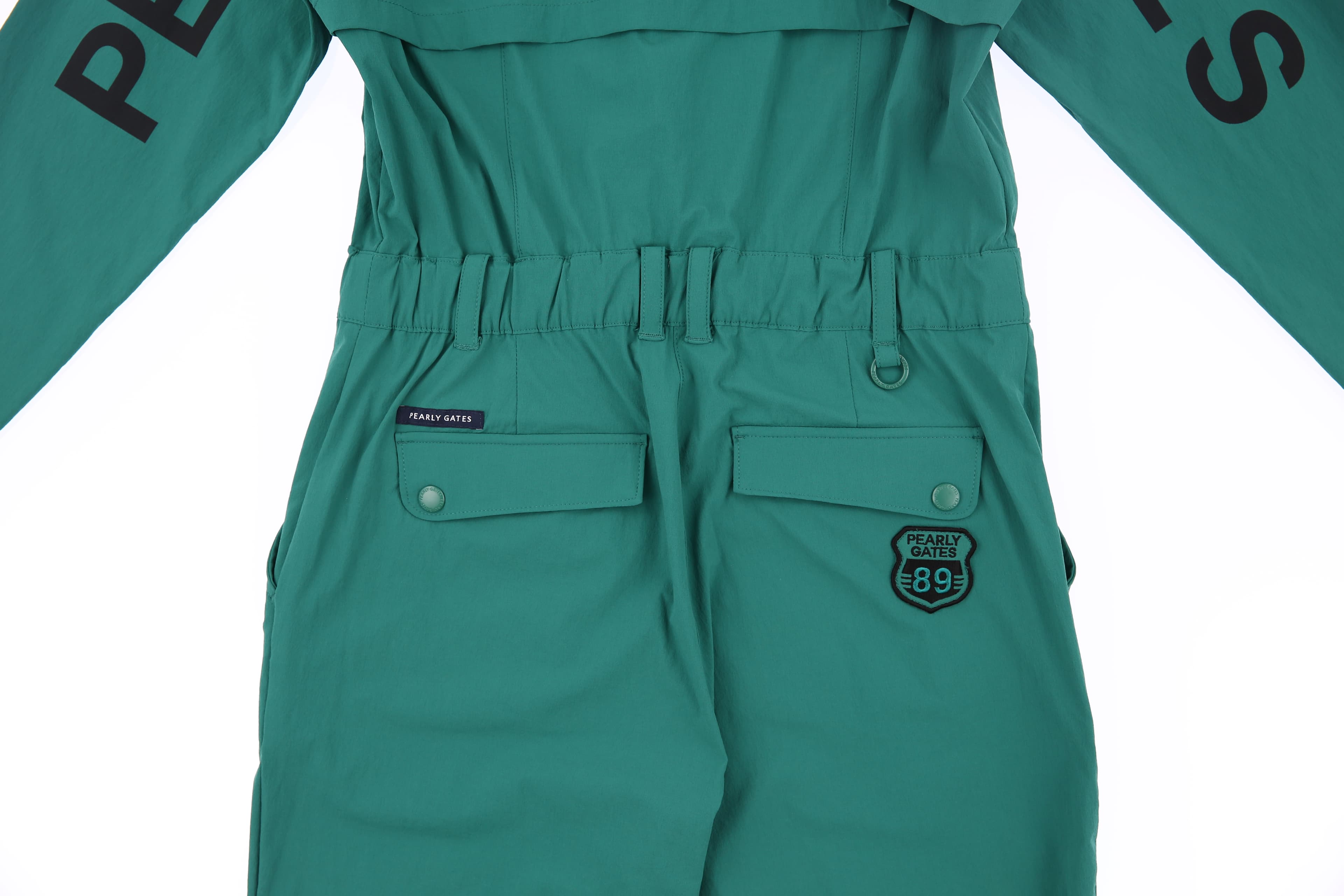 프리팅 밴딩넥 점프수트