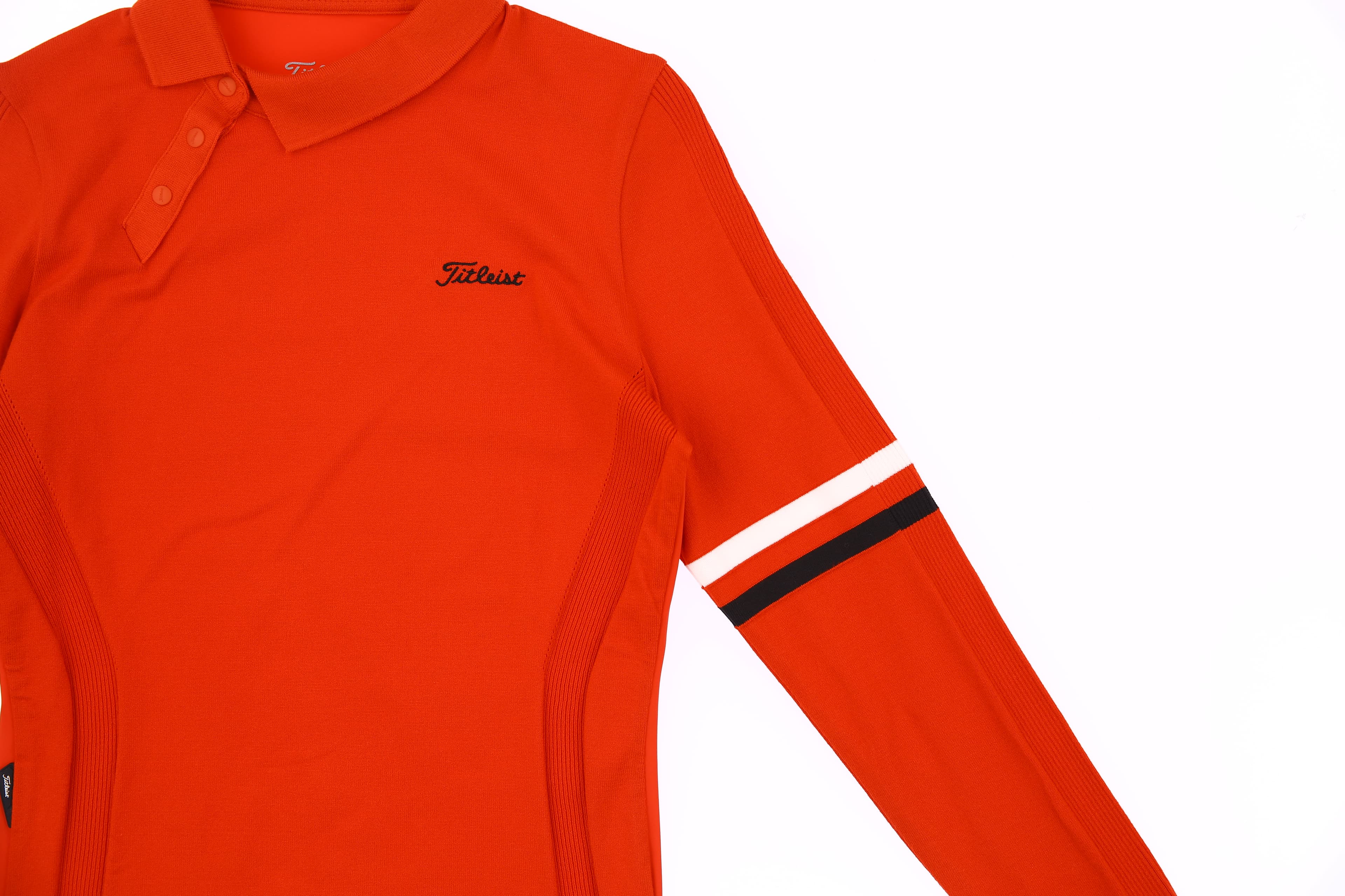 변형 카라 하이브리드 니트 티셔츠